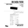 SONY XR5550 Service Manual cover photo