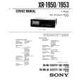 SONY XR1950 Service Manual cover photo
