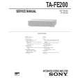 SONY TA-FE200 Service Manual cover photo