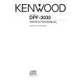 KENWOOD DPF-3030 Owner's Manual cover photo