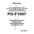 PIONEER PDF1007 Owner's Manual cover photo