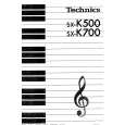 TECHNICS SX-K500 Owner's Manual cover photo