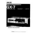 AKAI GX-7 Owner's Manual cover photo