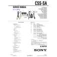 SONY CSSSA Service Manual cover photo