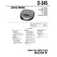 SONY D-345 Service Manual cover photo