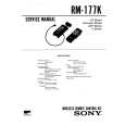SONY RM177K Service Manual cover photo