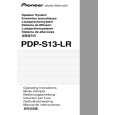 PIONEER PDP-S13-LR Owner's Manual cover photo