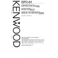 KENWOOD DPC-61 Owner's Manual cover photo