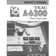 TEAC A6300 Owner's Manual cover photo