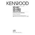 KENWOOD XDA900 Owner's Manual cover photo