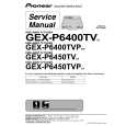 PIONEER GEX-P6400TV Service Manual cover photo