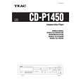 TEAC CD-P1450 Owner's Manual cover photo