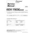 PIONEER KEH1906 Service Manual cover photo