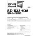 PIONEER SD-533HD5/KBXC Service Manual cover photo