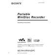 SONY MZR410 Owner's Manual cover photo