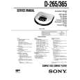 SONY D265 Service Manual cover photo