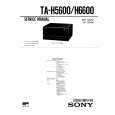 SONY TAH5600 Service Manual cover photo