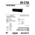 SONY XRC750 Service Manual cover photo