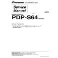 PIONEER PDP-S64/SXTW/E5 Service Manual cover photo