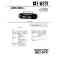 SONY CFS-W329 Service Manual cover photo