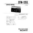 SONY CFM135S Service Manual cover photo