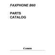 CANON FAXPHONE B60 Parts Catalog cover photo