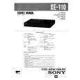 SONY XE-110 Service Manual cover photo