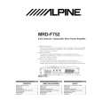 ALPINE MRDF52 Owner's Manual cover photo