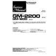 PIONEER GM2200 Service Manual cover photo