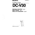 SONY DC-V30 Owner's Manual cover photo