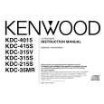 KENWOOD KDC4015 Owner's Manual cover photo