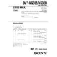 SONY DVPNS355 Service Manual cover photo