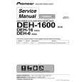 PIONEER DEH-1600 Service Manual cover photo