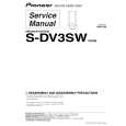 PIONEER S-DV3SW/XCN5 Service Manual cover photo