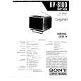 SONY KV8100 Service Manual cover photo