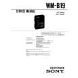 SONY WMB19 Service Manual cover photo