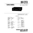 SONY XR-C213 Service Manual cover photo