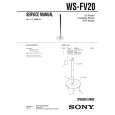 SONY WSFV20 Service Manual cover photo