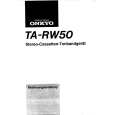 ONKYO TARW50 Owner's Manual cover photo