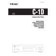 TEAC C-1D Owner's Manual cover photo