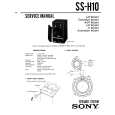 SONY SS-H10 Service Manual cover photo