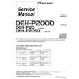 PIONEER DEH-2050 Service Manual cover photo