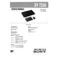 SONY XVT550 Service Manual cover photo