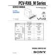 SONY PCVRX6M Service Manual cover photo