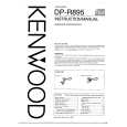 KENWOOD DPR895 Owner's Manual cover photo