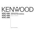 KENWOOD KRC-366 Owner's Manual cover photo