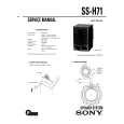 SONY SS-H71 Service Manual cover photo