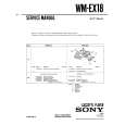 SONY WMEX18 Service Manual cover photo