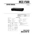 SONY MCE-F500 Service Manual cover photo