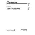 PIONEER DEH-P4150UB/XS/ES Owner's Manual cover photo